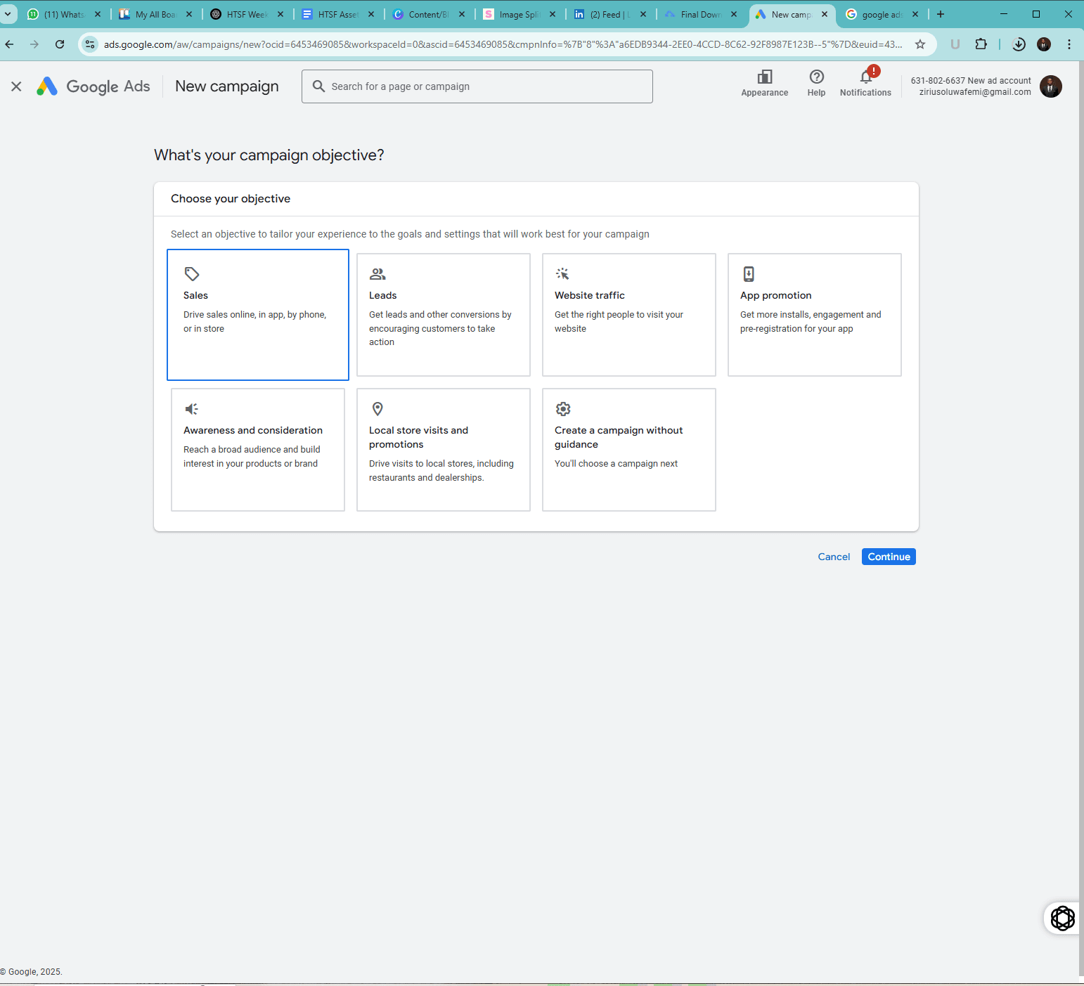 google ads campaign setup