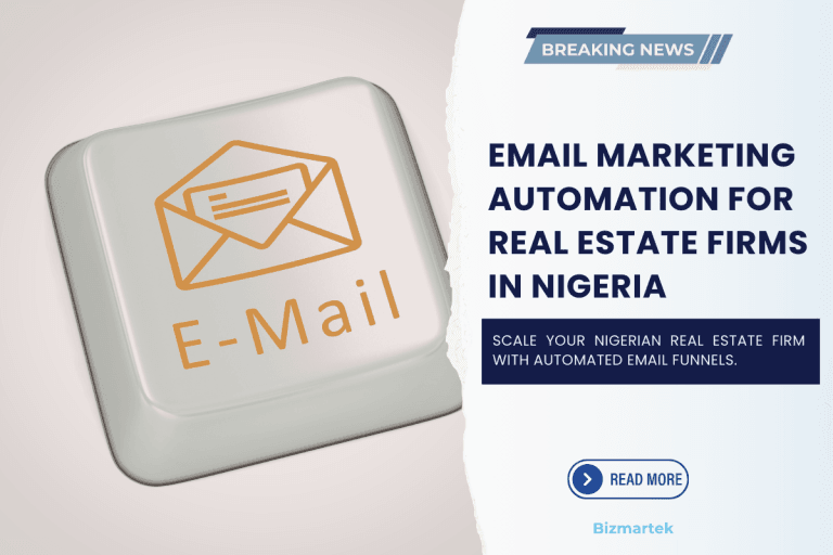 Real Estate Email Automation Nigeria Automate your Nigerian real estate funnel with targeted email workflows. Our systems capture leads, nurture property inquiries via localized content, and integrate with local CRMs, ensuring 24/7 engagement that converts high-intent prospects into verified property owners and investors.