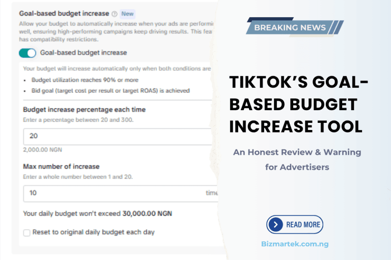 tiktok budgeet increse. An Honest Review Warning for Advertisers
